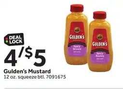 Stop&Shop Gulden's Mustard offer