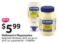 Stop&Shop Hellmann's Mayonnaise offer