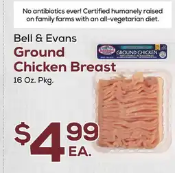 DeCicco & Sons Bell & Evans Ground Chicken Breast offer