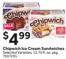 Stop&Shop Chipwich Ice Cream Sandwiches offer