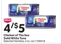 Stop&Shop Chicken of The Sea Solid White Tuna offer