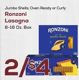 DeCicco & Sons Ronzoni Lasagna offer