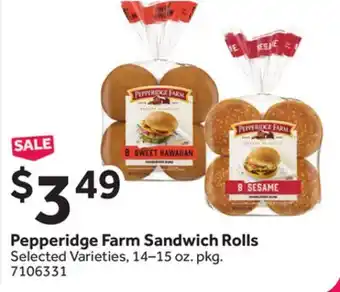 Stop&Shop Pepperidge Farm Sandwich Rolls offer