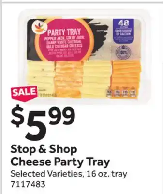 Stop&Shop Stop & Shop Cheese Party Tray offer