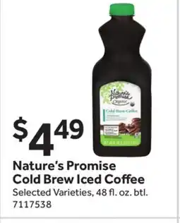 Stop&Shop Nature's Promise Cold Brew Iced Coffee offer