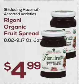 DeCicco & Sons Rigoni Organic Fruit Spread offer