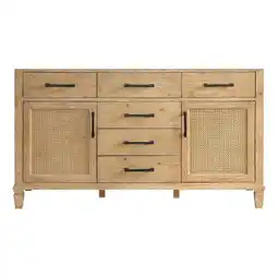 Walmart Solana 60 Wood Vanity Base in Weathered Fir without Top and Sink no Mirror offer