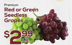 DeCicco & Sons Red or Green Seedless Grapes offer