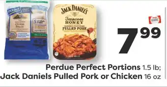 Weis Markets Perdue Perfect Portions 1.5 lb Jack Daniels Pulled Pork or Chicken 16 oz offer