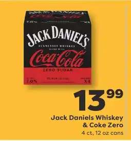 Weis Markets Jack Daniels Whiskey & Coke Zero offer