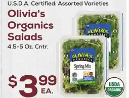 DeCicco & Sons Olivia's Organics Salads offer