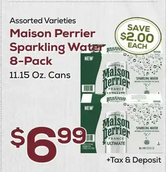 DeCicco & Sons Maison Perrier Sparkling Water 8-Pack offer