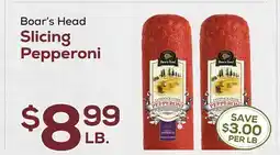 DeCicco & Sons Boar's Head Slicing Pepperoni offer