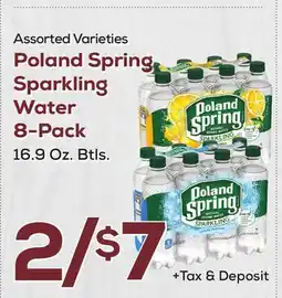 DeCicco & Sons Poland Spring Sparkling Water 8-Pack offer