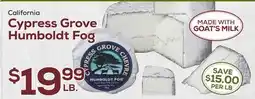 DeCicco & Sons Cypress Grove Humboldt Fog offer