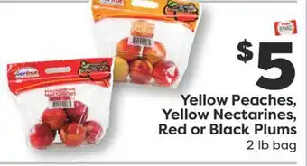 Weis Markets Yellow Peaches, Yellow Nectarines, Red or Black Plums offer