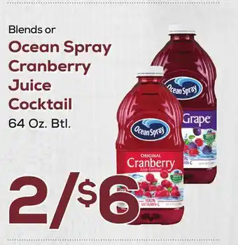 DeCicco & Sons Ocean Spray Cranberry Juice Cocktail offer