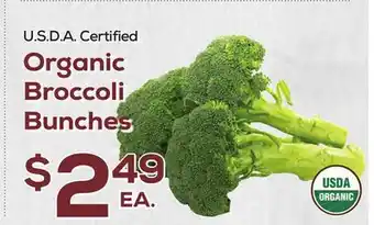 DeCicco & Sons Organic Broccoli Bunches offer