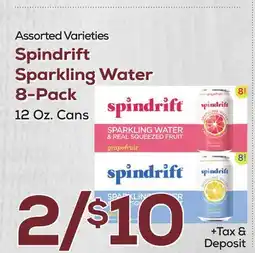 DeCicco & Sons Spindrift Sparkling Water 8-Pack offer