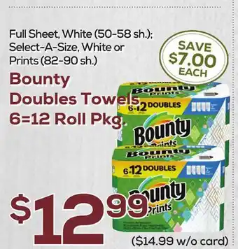 DeCicco & Sons Bounty Doubles Towels offer