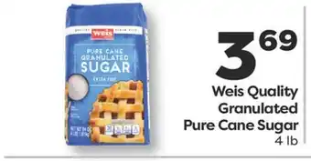 Weis Markets Weis Quality Granulated Pure Cane Sugar offer