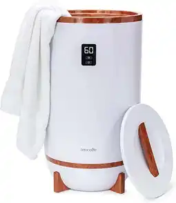 Walmart Open Box Serenelife Single Touch Large Towel Warmer w/Fragrant Disc Holder, Cherry offer