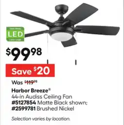 Lowe's 44-in Audiss Ceiling Fan offer