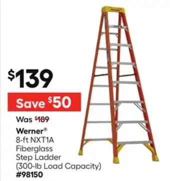 Lowe's Werner 8-ft NXT1A Fiberglass Step Ladder offer