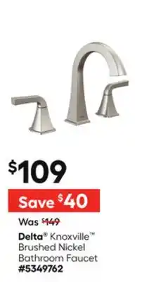 Lowe's Knoxville Brushed Nickel Bathroom Faucet offer