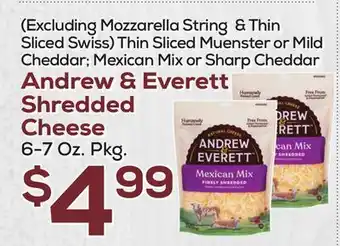 DeCicco & Sons Andrew & Everett Shredded Cheese offer