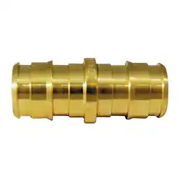 Walmart Apollo 4007406 0.5 x 0.5 in. Barb Brass Straight Coupling - Pack of 50 offer