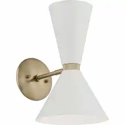 Walmart Kichler Lighting - Phix - 2 Light Wall Sconce-13.5 Inches Tall and 8.75 Inches offer