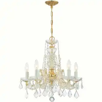 Walmart Crystorama Lighting - Five Light Mini Chandelier - Mini Chandelier - Maria offer