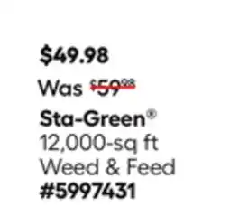 Lowe's 12, 000-sq ft Weed & Feed offer