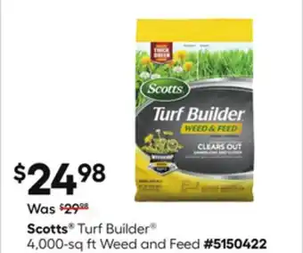 Lowe's Scotts Turf Builder 4,000-sq ft Weed and Feed offer