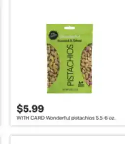 CVS Wonderful pistachios 5.5-6 oz offer