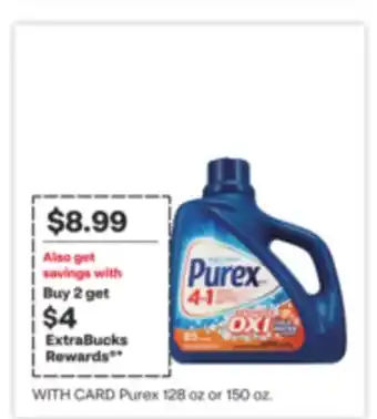 CVS Purex 128 oz or 150 oz offer