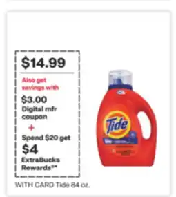 CVS Tide 84 oz offer