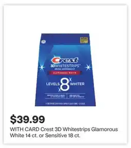 CVS Crest 3D Whitestrips Glamorous White 14 ct. or Sensitive 18 ct offer