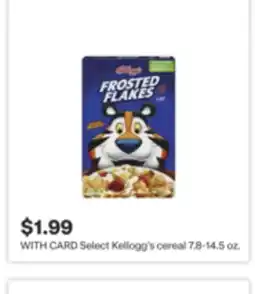 CVS Select Kellogg's cereal 7.8-14.5 oz offer