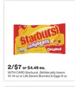 CVS Starburst, Skittles jelly beans 10-14 oz or Life Savers Bunnies & Eggs 9 oz offer