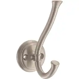 Walmart Better Homes & Gardens Satin Nickel Gorham 2 Prong Hook, 1 Hook, 35lb Weight Limit offer