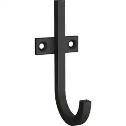 Walmart Better Homes & Gardens 1 Prong Matte Black Hook, 1 Hook, 35 lb Limit offer