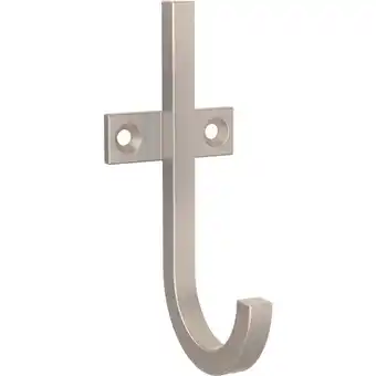 Walmart Better Homes & Gardens Satin Nickel 1 Prong J Hook, 1 Hook, 35lb Weight Limit offer