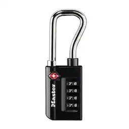 Walmart Master Lock Zinc 35 mm (1-5/16 in) TSA Approved Combination Lock, 48 mm (1-7/8 in) shackle offer