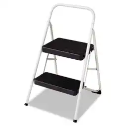 Walmart COSCO 2-Step Folding Steel Step Stool, 200lbs, Cool Gray offer