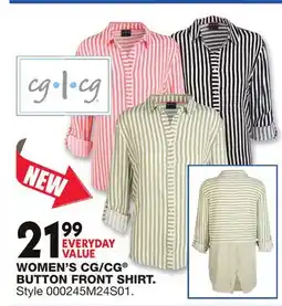 Blain's Farm & Fleet WOMEN'S CG/CG BUTTON FRONT SHIRT offer