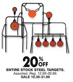 Blain's Farm & Fleet ENTIRE STOCK STEEL TARGETS offer