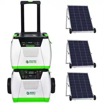 Walmart Nature's Generator 1800W Portable Generator 2-WAYS (Solar panels & Wind)- Platinum System offer