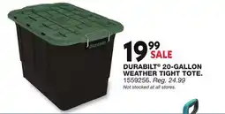 Blain's Farm & Fleet DURABILT 20-GALLON WEATHER TIGHT TOTE offer